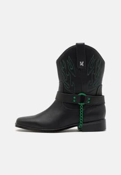 KOI FOOTWEAR Broken Bronco - Lace-Up Ankle Boots - Black/Green