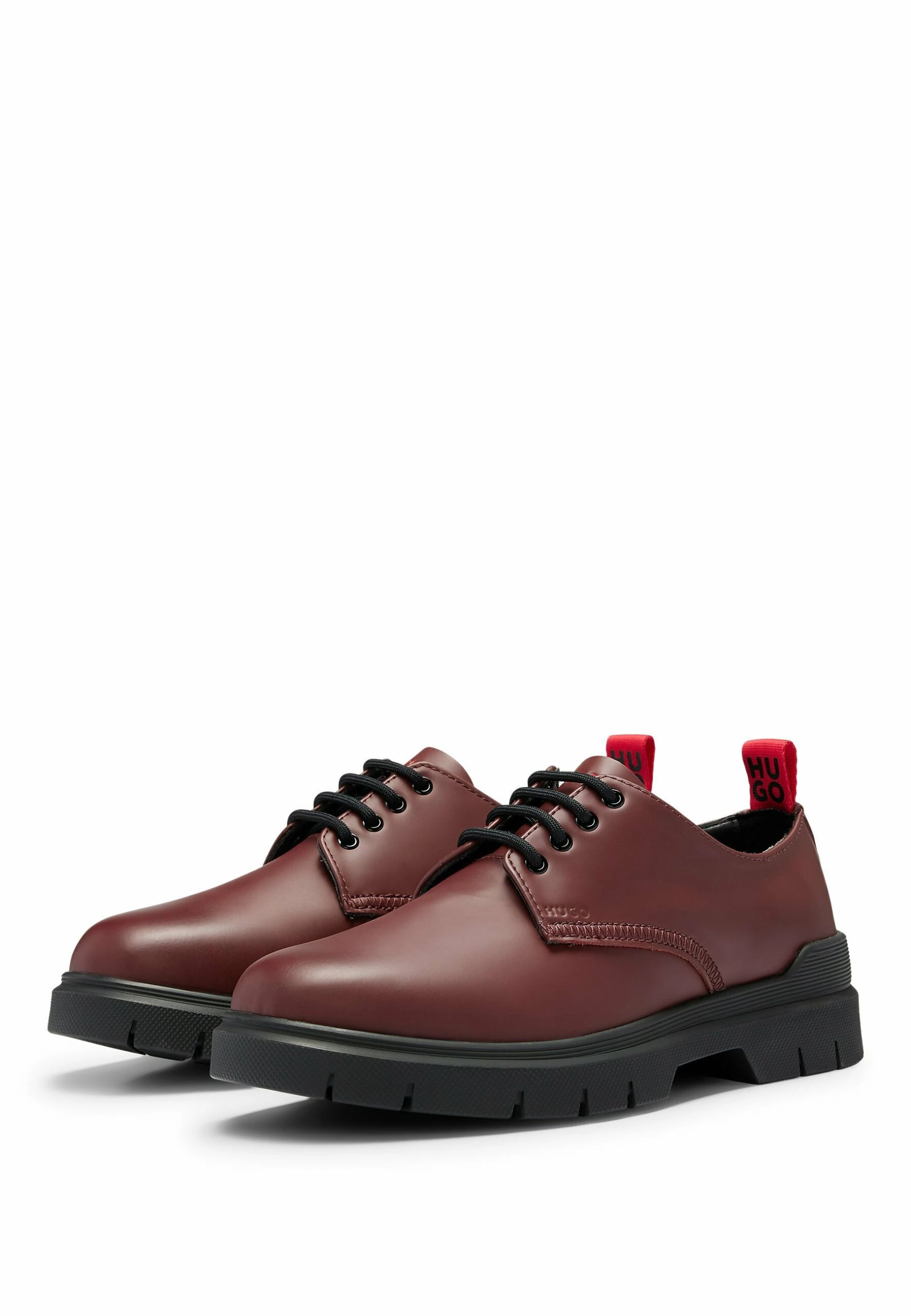 Hugo Ryan Derb Lt - Casual Lace-Ups - Dark Red One - Image 2