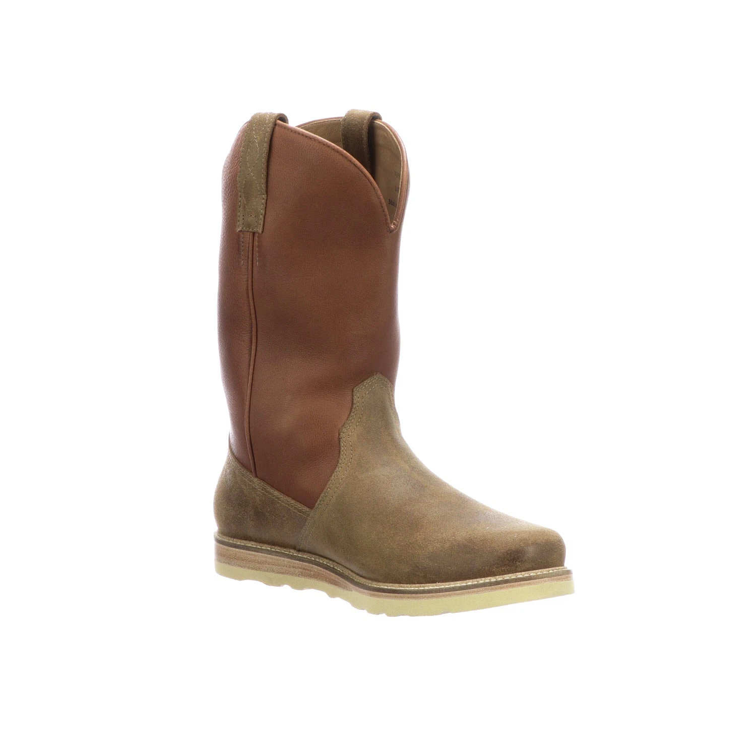 Suede Pull On Range Boot :: Olive - Image 4