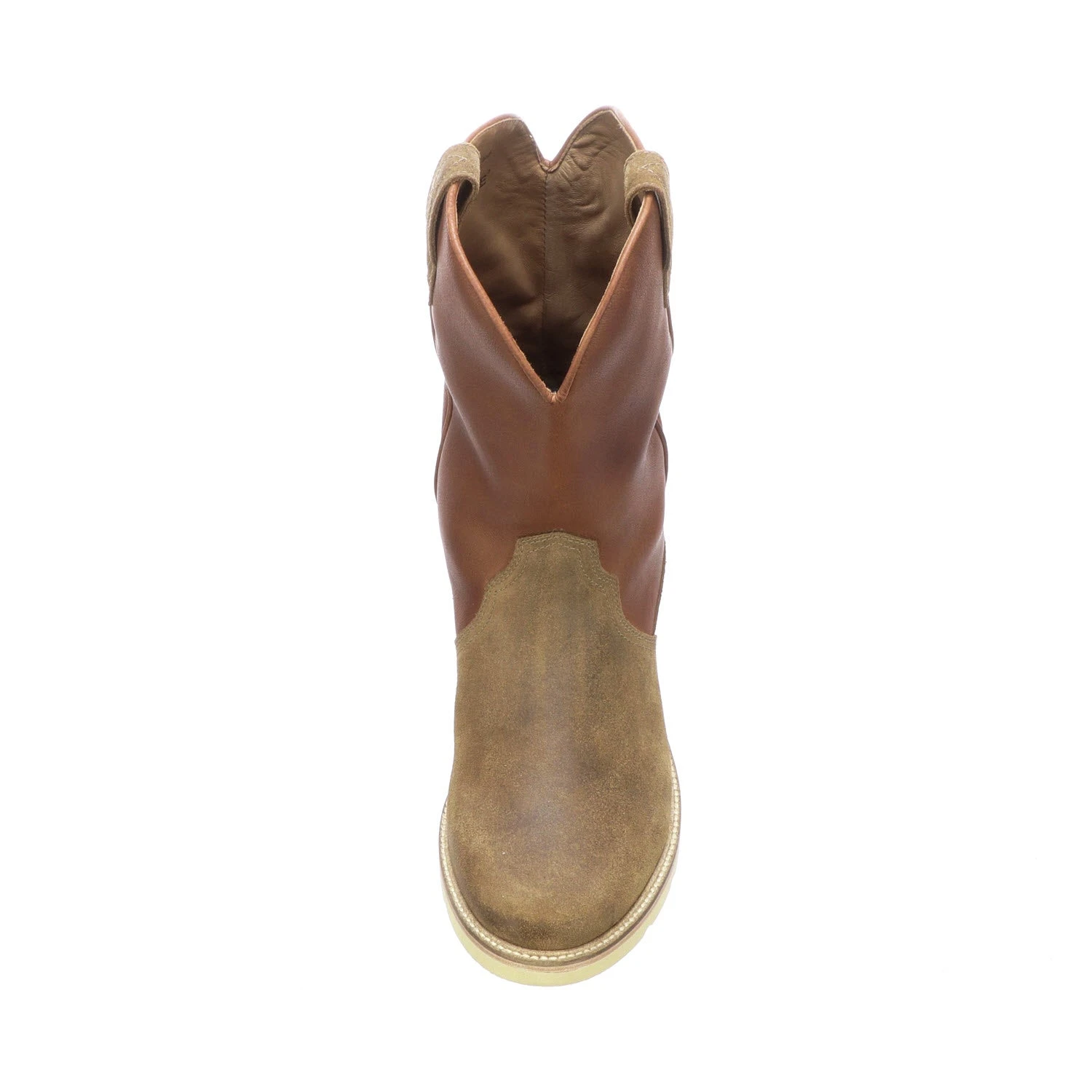 Suede Pull On Range Boot :: Olive - Image 5