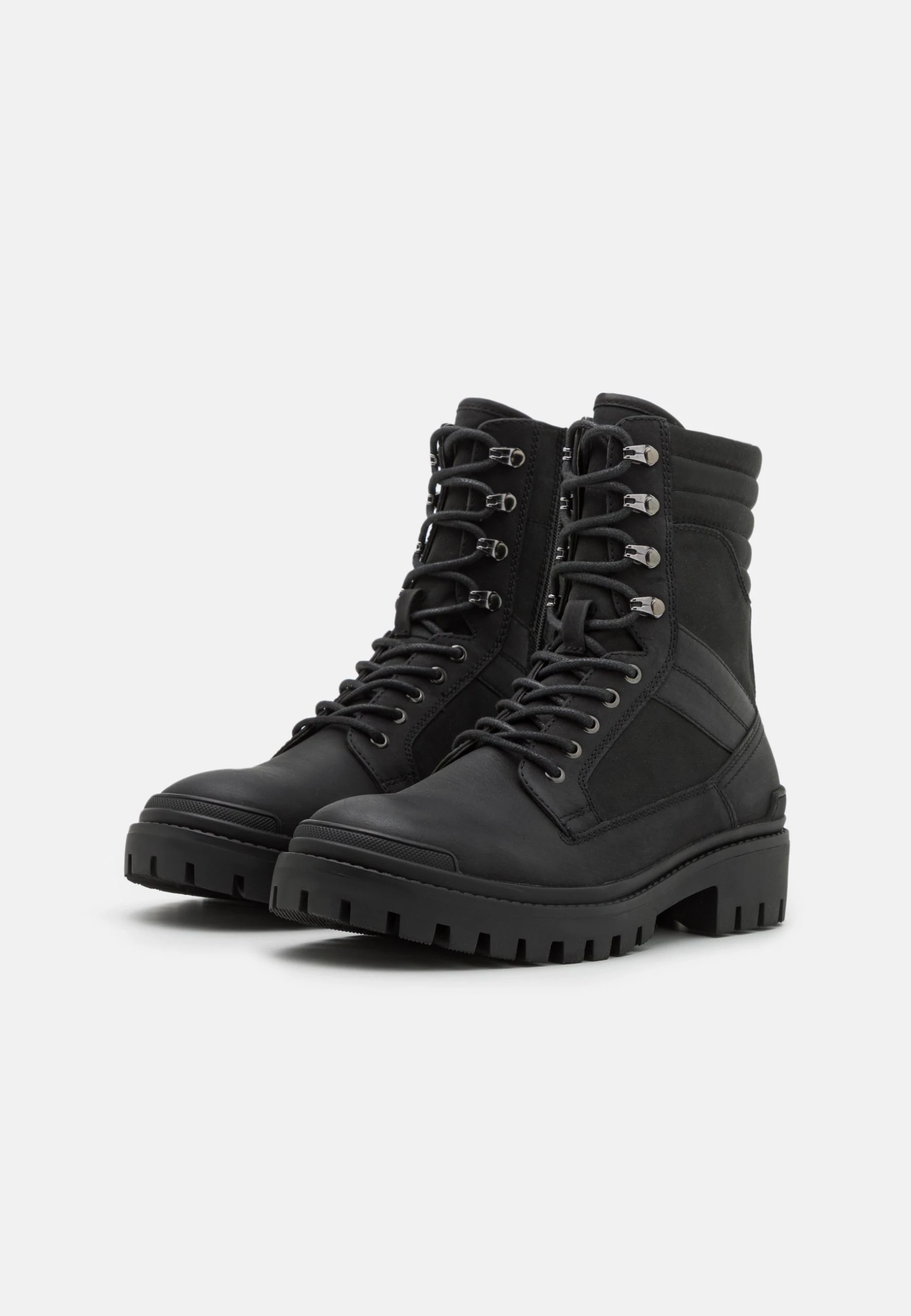 Call It Spring Vegan Draper - Lace-Up Ankle Boots - Black - Image 2
