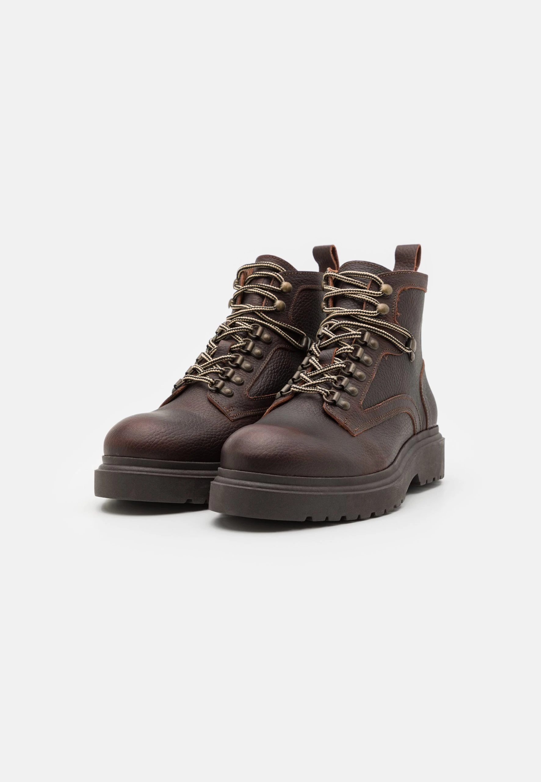 Selected Homme SlhandyHiking Boot- Lace-Up Ankle Boots - Cognac - Image 2