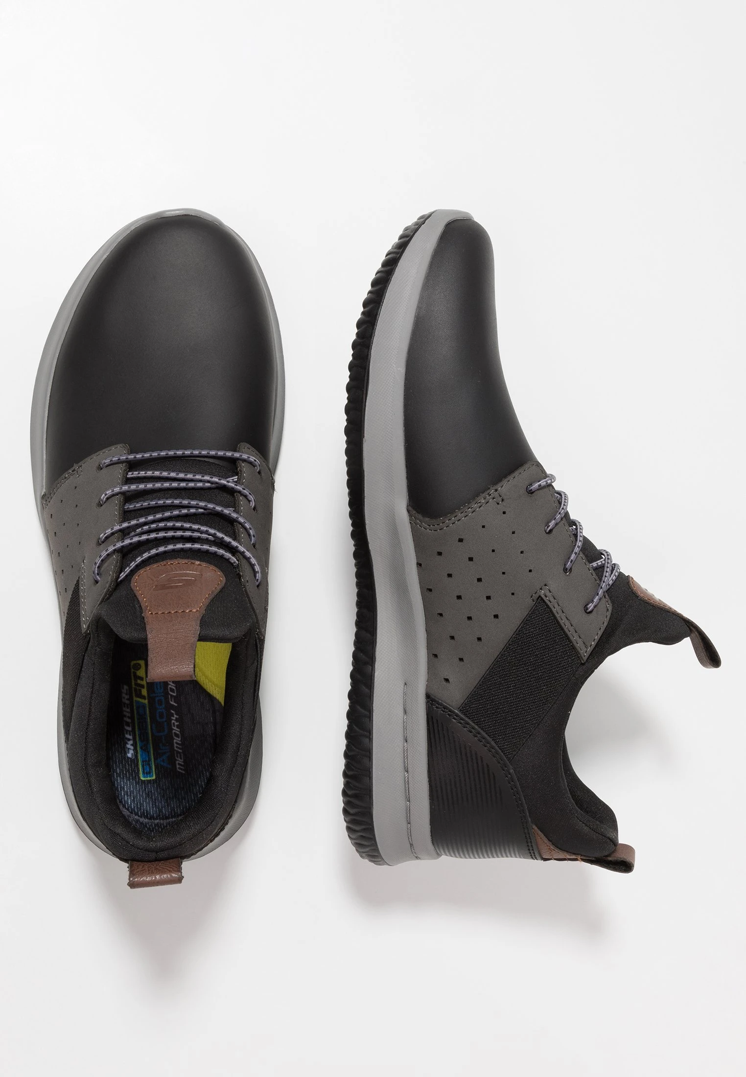 Skechers Delson Axton - Slip-Ons - Black/Gray - Image 2