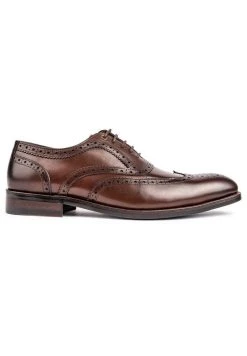 Barn Owl Brogue- Smart Lace-Ups - Brown