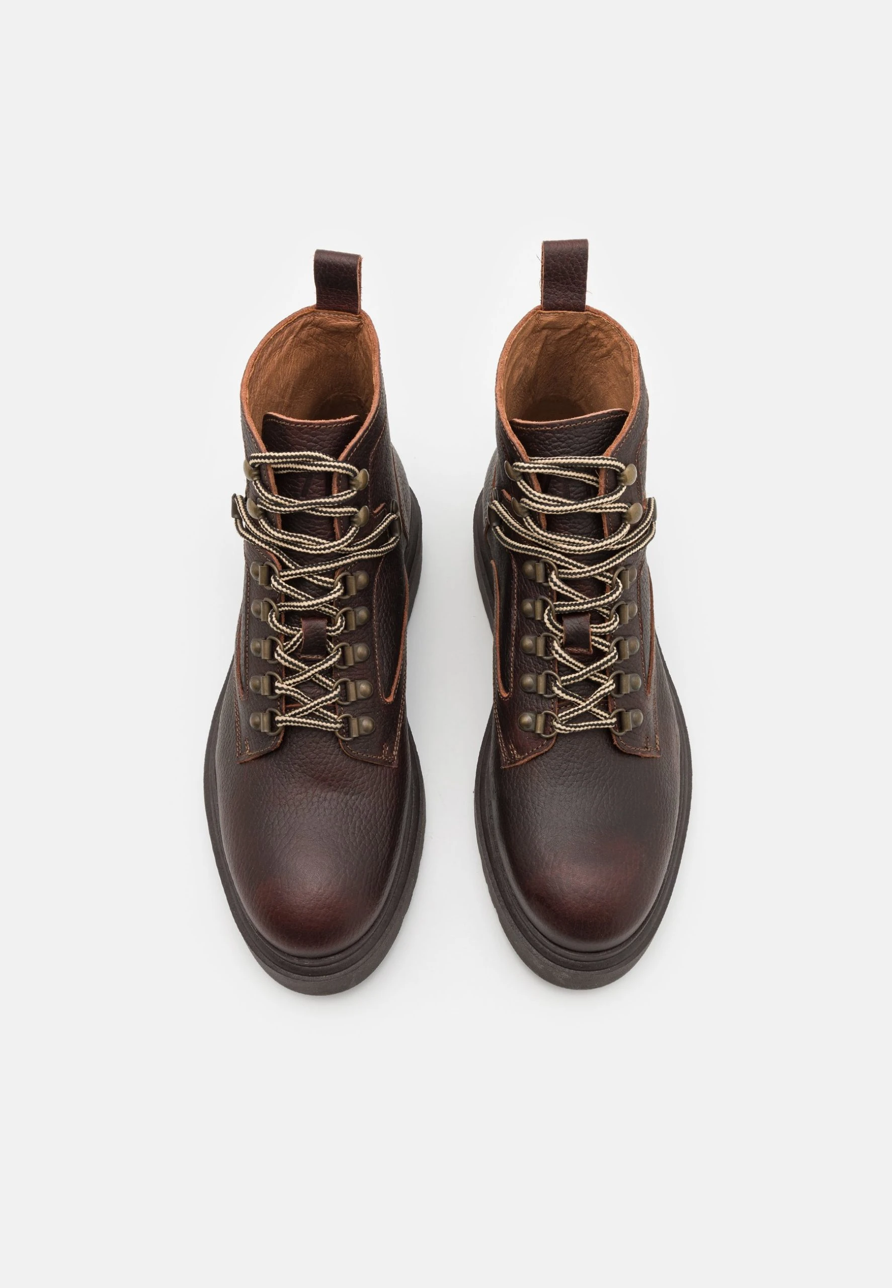 Selected Homme SlhandyHiking Boot- Lace-Up Ankle Boots - Cognac - Image 4