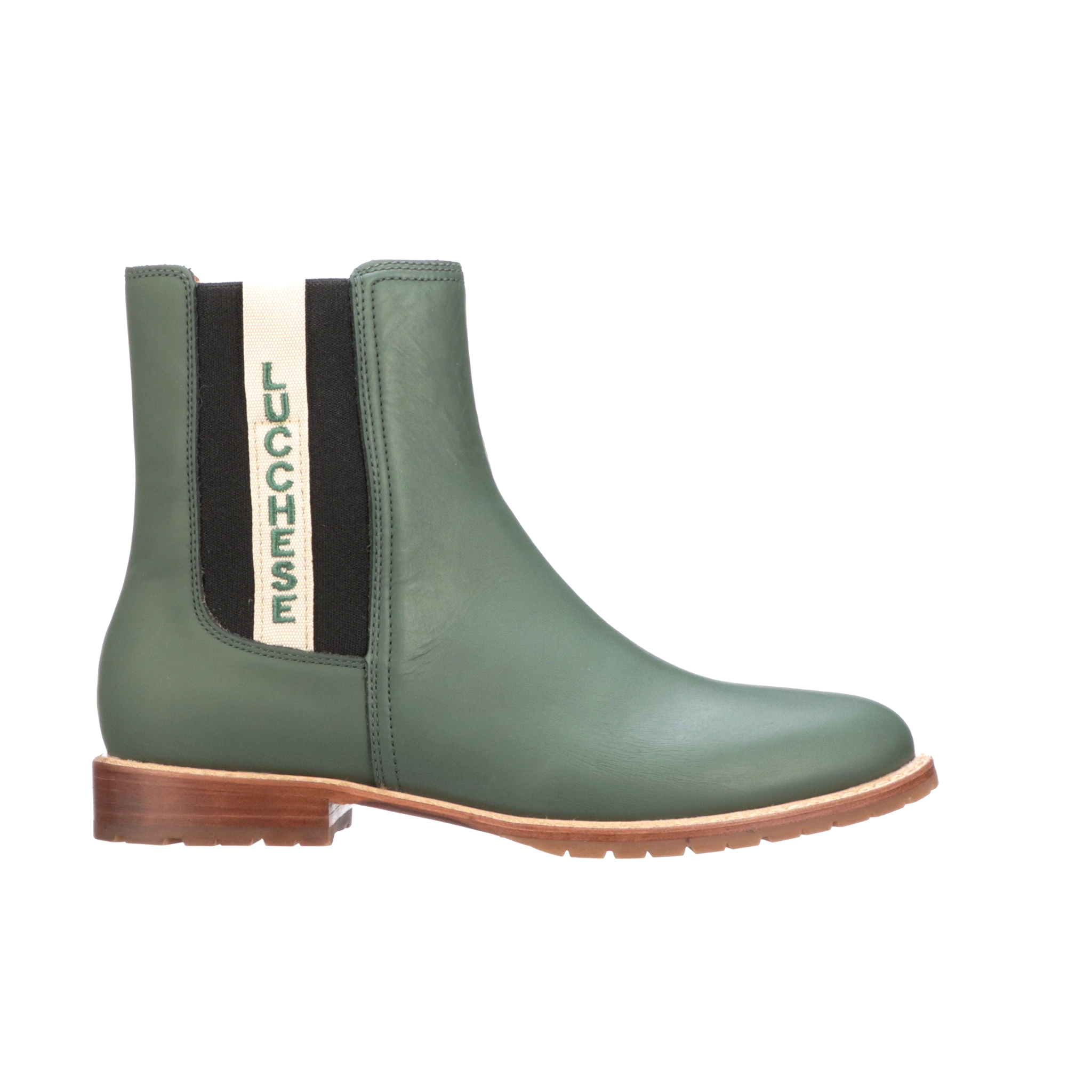 All-Weather Ladies Garden Boot :: Military Green + Black