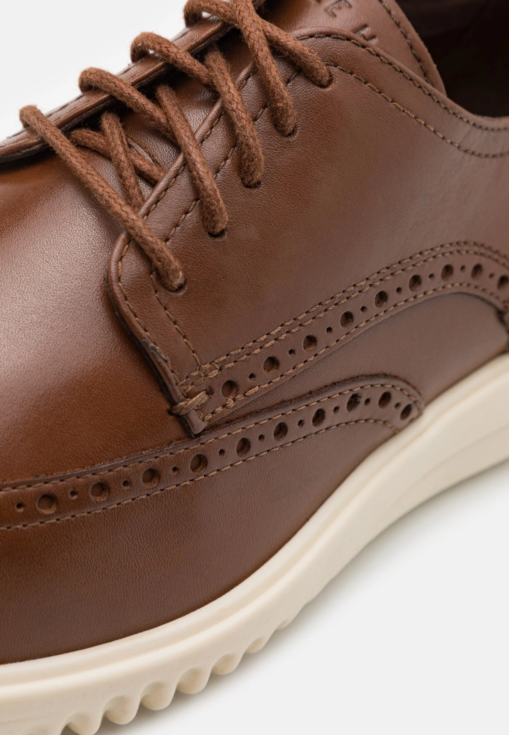 Cole Haan Grand Wingtip Oxford - Casual Lace-Ups - British Tan/Ivory - Image 6