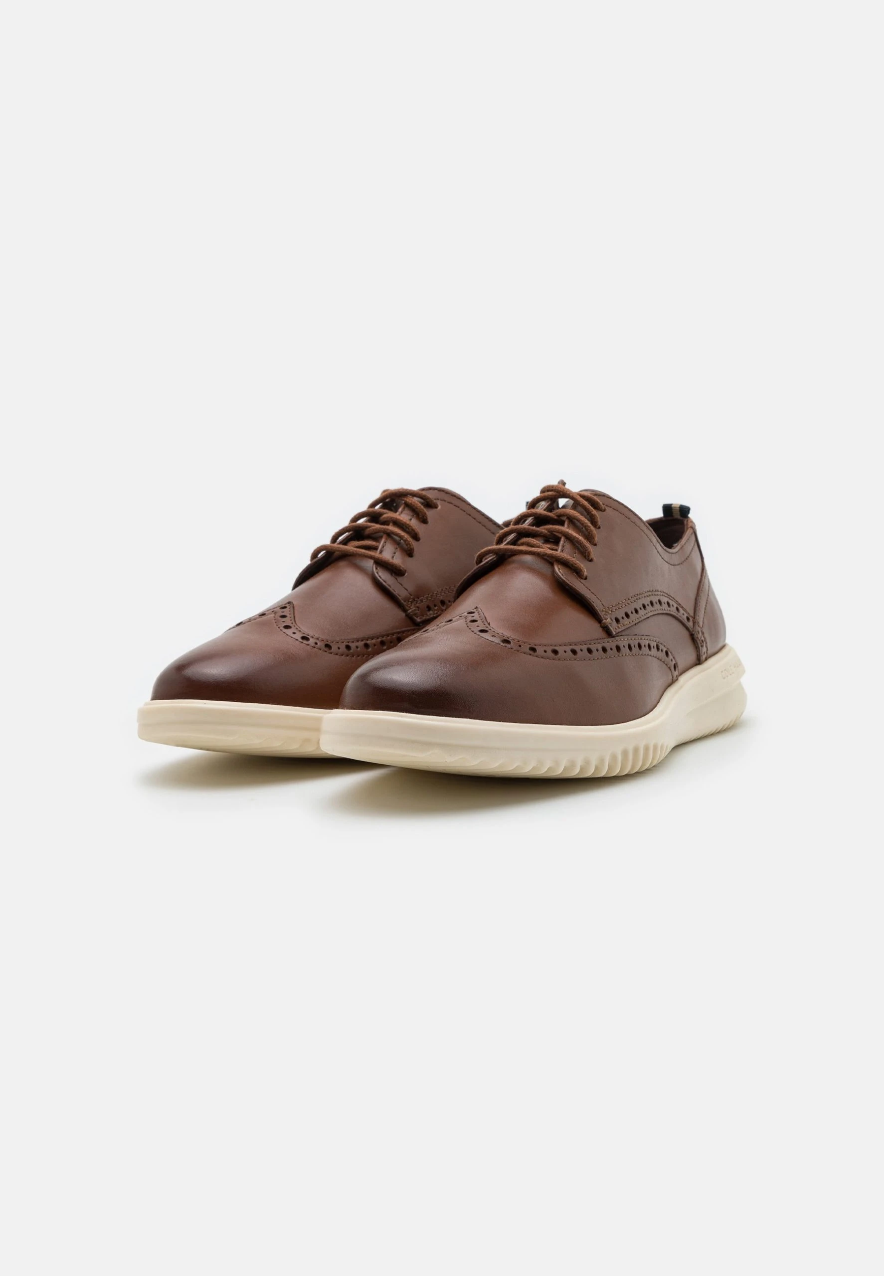 Cole Haan Grand Wingtip Oxford - Casual Lace-Ups - British Tan/Ivory - Image 2