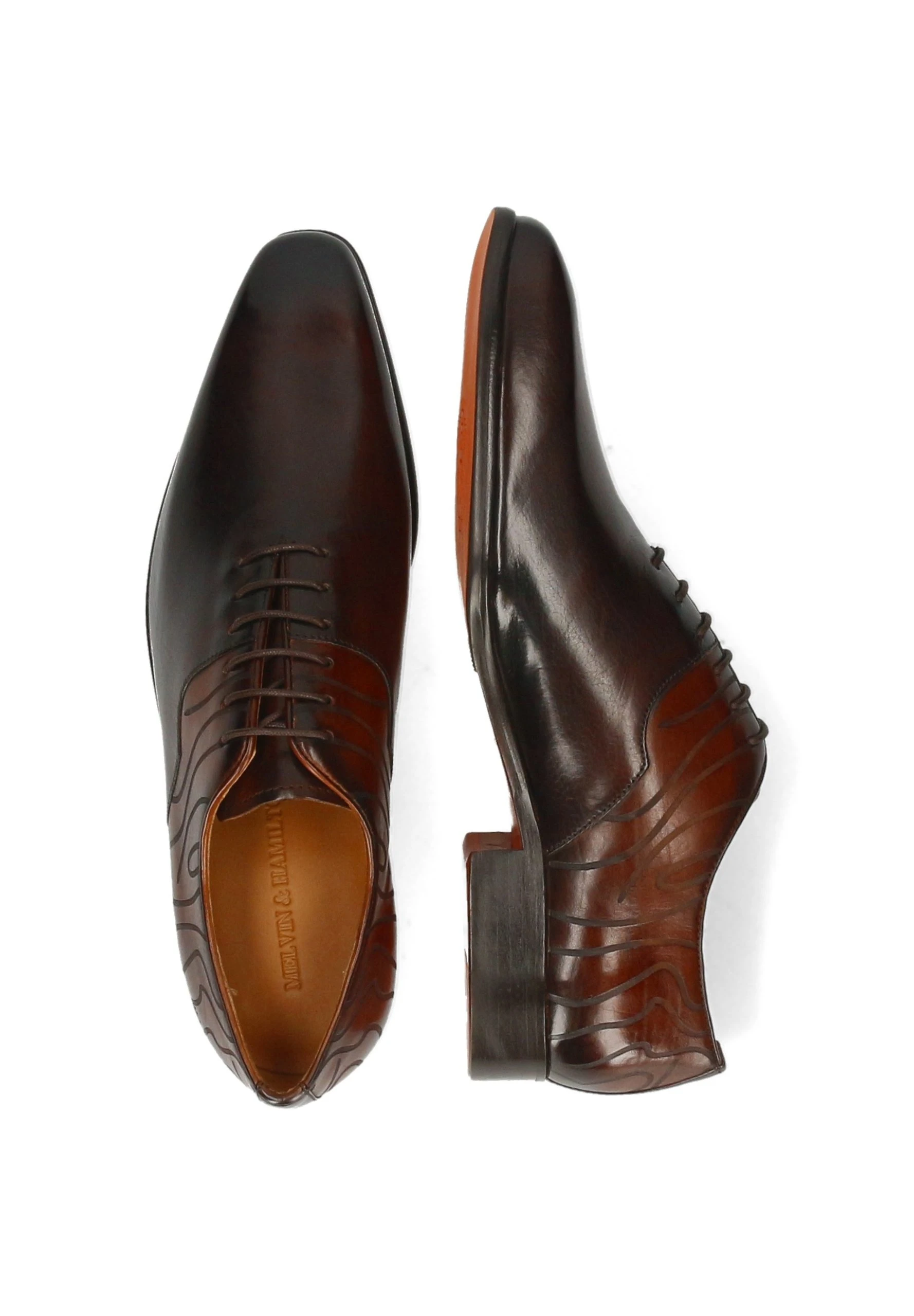 MELVIN & HAMILTON Lewis- Smart Lace-Ups - Marron - Image 3