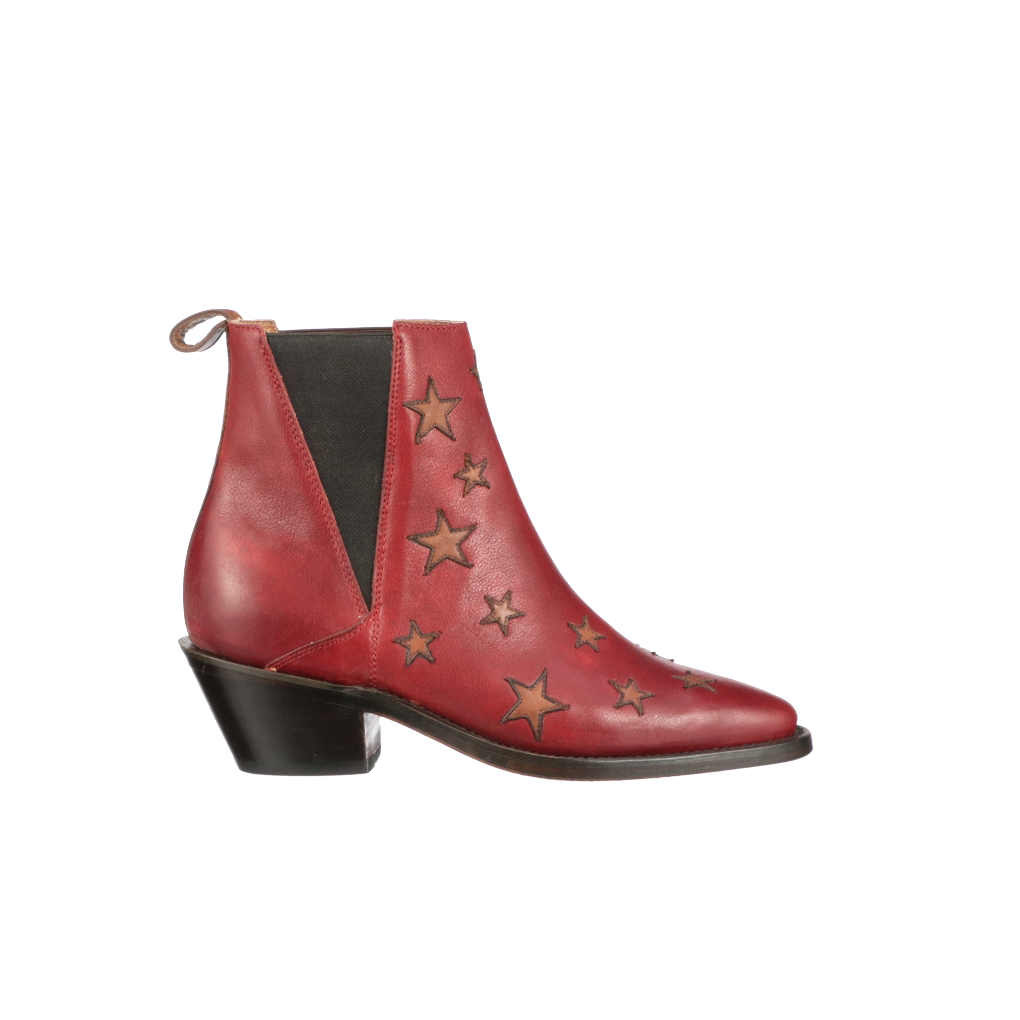 Estrella Chelsea :: Red + Tan - Image 2