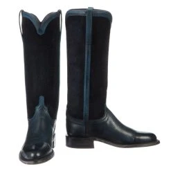 Torero Straight Roper :: Ocean Blue + Captain Blue Suede