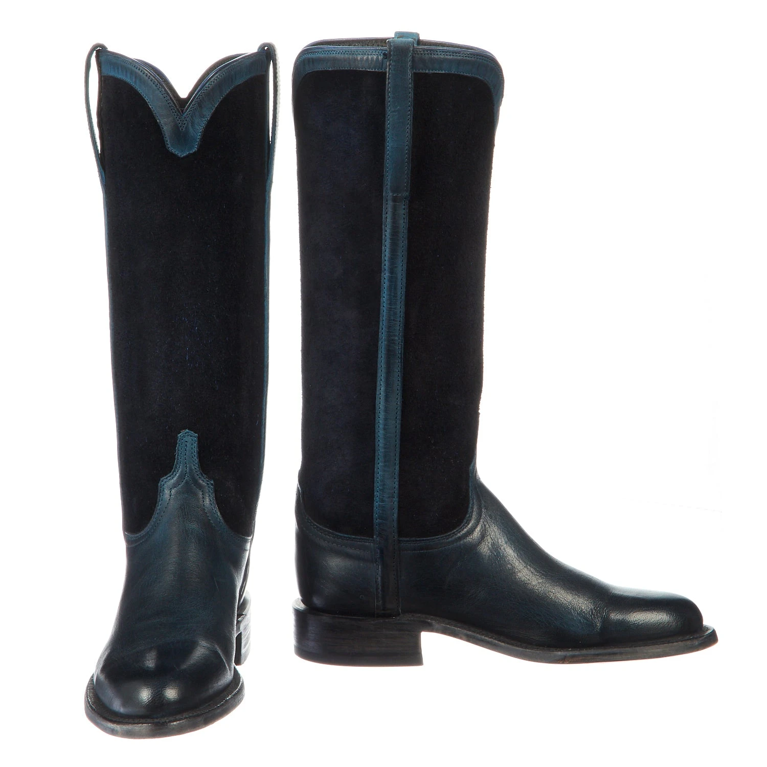 Torero Straight Roper :: Ocean Blue + Captain Blue Suede