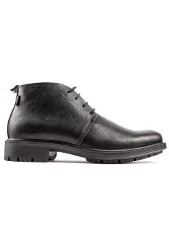 Endive Chukka- Lace-Up Ankle Boots - Black