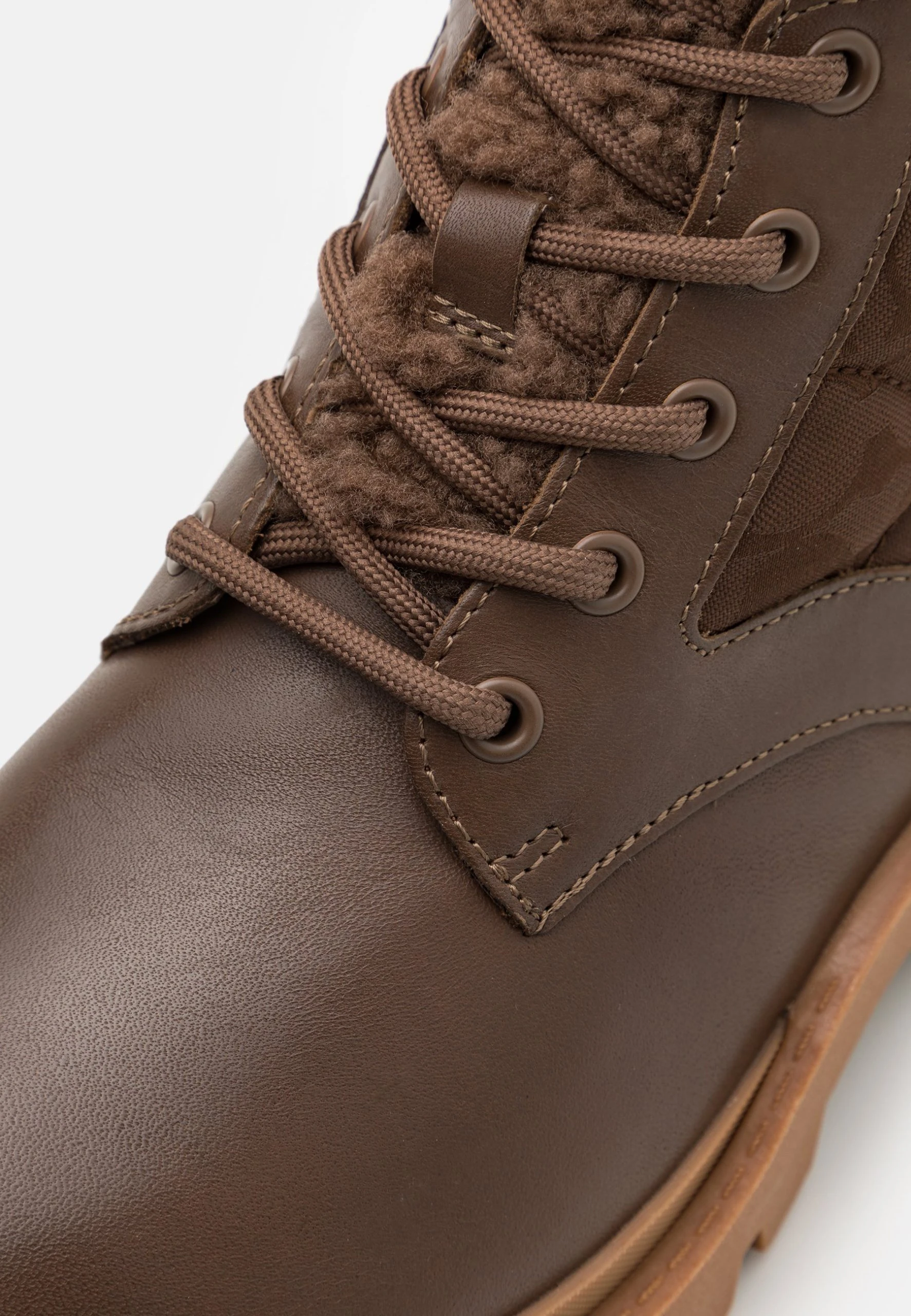 Coach Citysole Shearling Boot - Lace-Up Ankle Boots - Bison Brown - Image 6