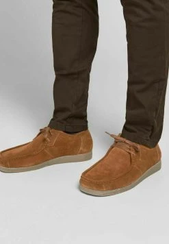 Jack & Jones Jfwoz - Casual Lace-Ups - Cognac