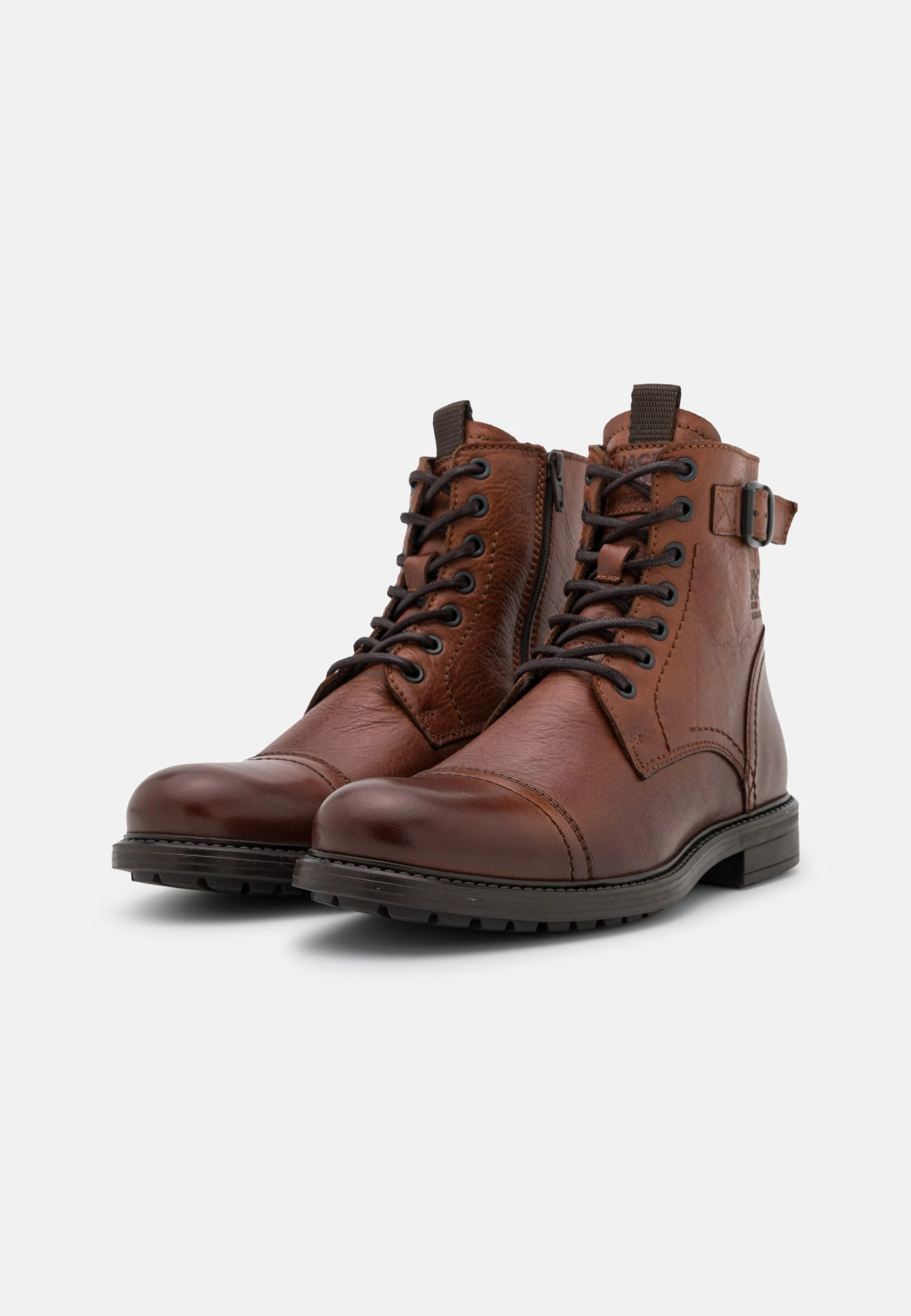Jack & Jones Jfwshelby Boot - Lace-Up Ankle Boots - Cognac - Image 2