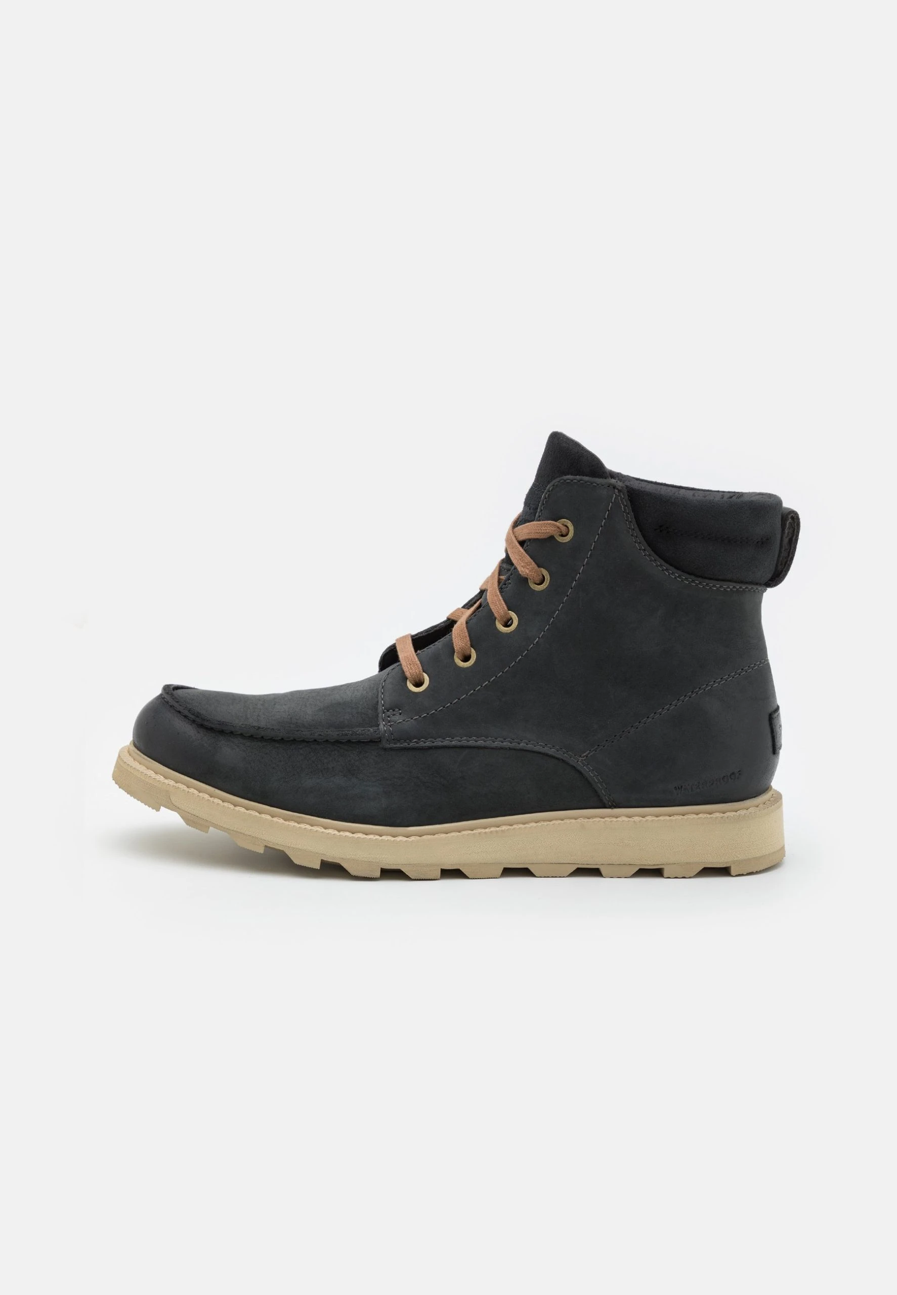 Sorel Madson Moc Toe Wp - Lace-Up Ankle Boots - Coal