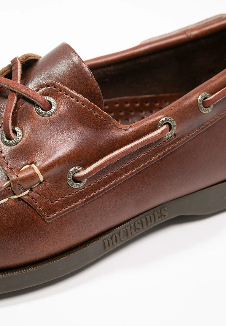 Sebago Docksides Portland Waxed - Boat Shoes - Brown - Image 6