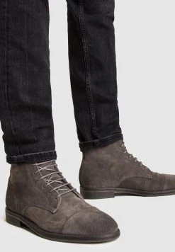 AllSaints Harland - Lace-Up Ankle Boots - Charcoal Grey
