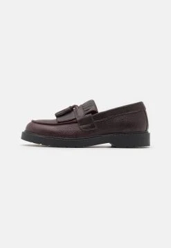 Selected Homme Slhtim Leather Kiltie Loafer - Slip-Ons - Chestnut