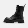 KOI FOOTWEAR Gimli - Lace-Up Ankle Boots - Black