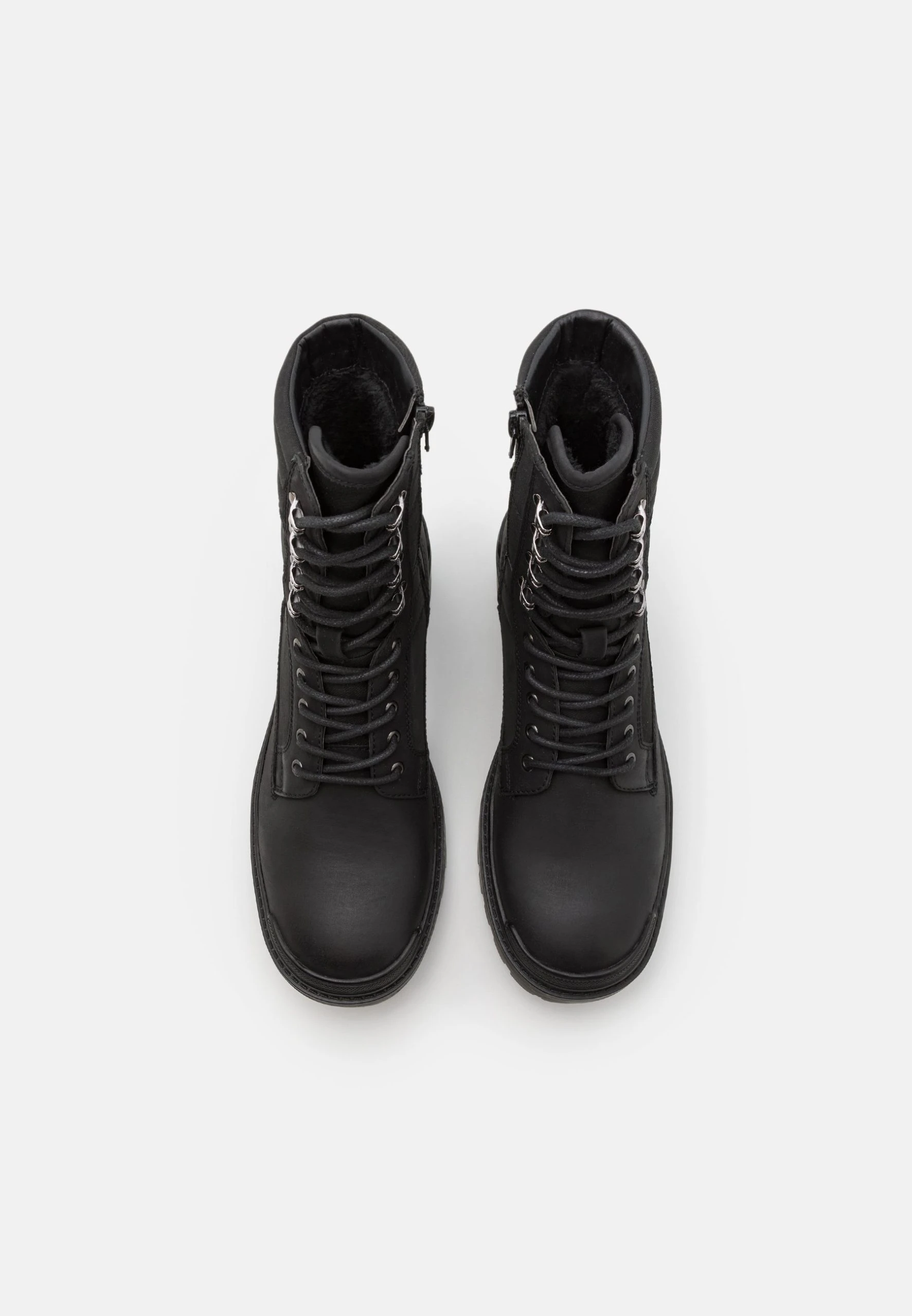 Call It Spring Vegan Draper - Lace-Up Ankle Boots - Black - Image 4