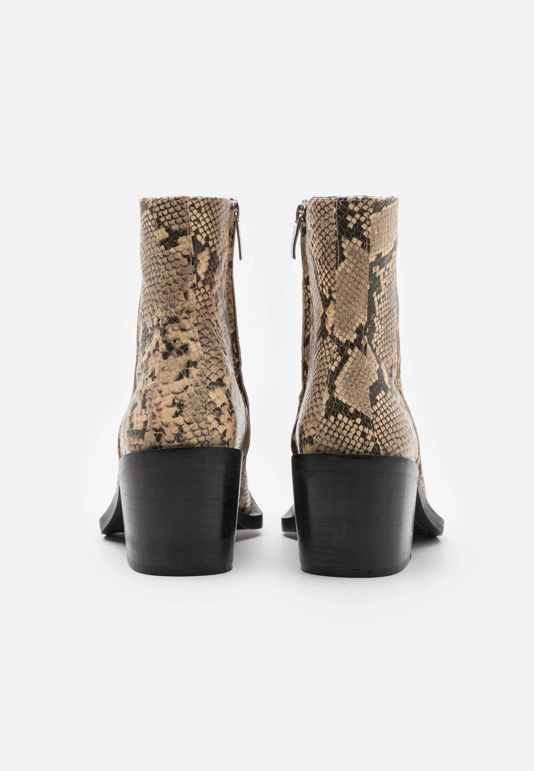 Nola Inside Zip - Cowboy/Biker Ankle Boot - Brown - Image 3